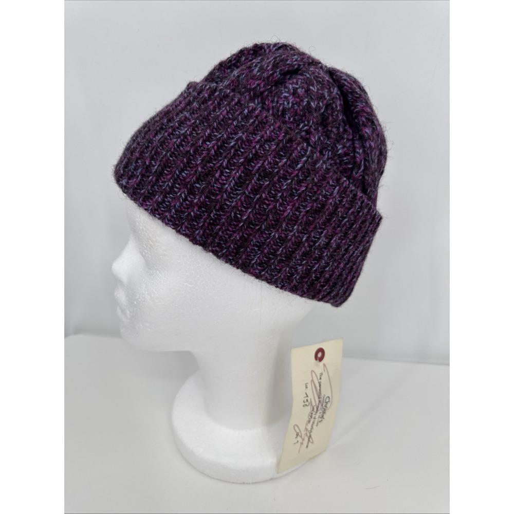 Gerard Darel x Marilyn Monroe Wool Sweater Beanie - Purple Fuchsia RARE NEW